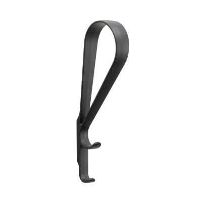 Schwarzer Tupla Wandhaken von Artek, moderner Garderobenhaken aus Metall für Flur und Wohnraum.